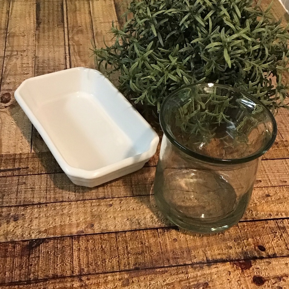 ♥️5/25$ ceramic soap dish and tooth brush cup